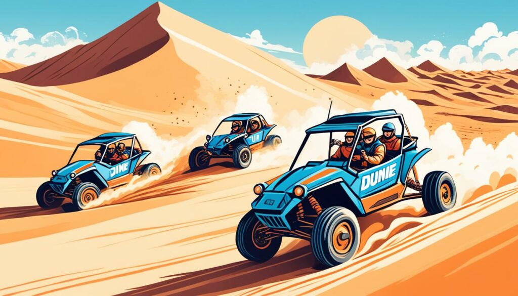 Dünen-Bashing in der Liwa-Wüste Dünen-Bashing in der Liwa-Wüste