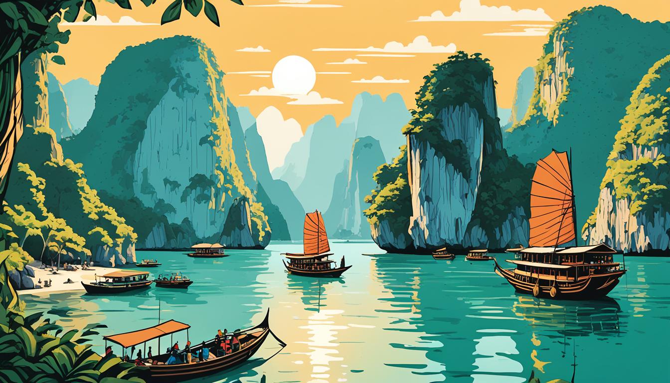 Kreuzfahrten in der Halong-Bucht