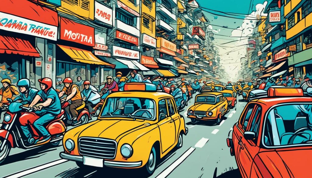 Motorradtaxis in Vietnam Motorradtaxis in Vietnam